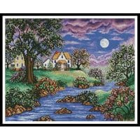 Artecy Cross Stitch Brookside Cottage 10868 LM Cross Stitch Chart Hard Copy