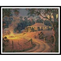 Artecy Cross Stitch Bush Bonfire Crop 13643 ARTL Cross Stitch Chart Hard Copy