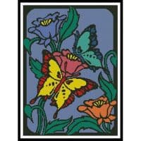 Artecy Cross Stitch Butterflies and Flowers 11737 Cross Stitch Chart Hard Copy