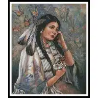 Artecy Cross Stitch Butterfly Maiden 11273 PFLD Cross Stitch Chart Hard Copy