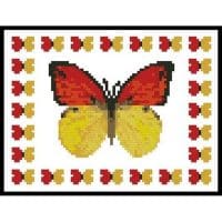 Artecy Cross Stitch Butterfly Sampler 1 Mini 10093 Cross Stitch Chart Hard Copy