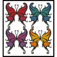 Artecy Cross Stitch Butterfly Swirls 11946 Cross Stitch Chart Hard Copy