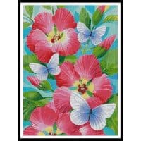 Artecy Cross Stitch Butterfly Violet 11823 PFLD Cross Stitch Chart Hard Copy