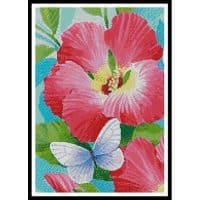 Artecy Cross Stitch Butterfly Violet Crop 13257 PFLD Cross Stitch Chart Hard Copy