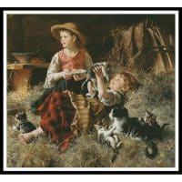 Artecy Cross Stitch Calling on Farmyard Friends Large 11147 Cross Stitch Chart Hard Copy