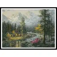 Artecy Cross Stitch Campers Cabin 11835 ARTL Cross Stitch Chart Hard Copy