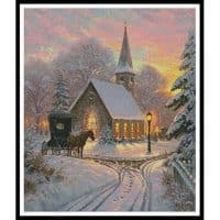 Artecy Cross Stitch Carriage Chapel 12017 MK Cross Stitch Chart Hard Copy