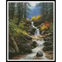 Artecy Cross Stitch Cascade Creek 14148 MK Cross Stitch Chart Hard Copy