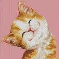 Artecy Cross Stitch Cat 124 Mini 14257 KH Cross Stitch Chart Hard Copy