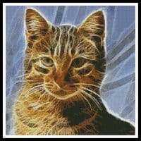 Artecy Cross Stitch Cat Fractal Mini 12024 Cross Stitch Chart Hard Copy