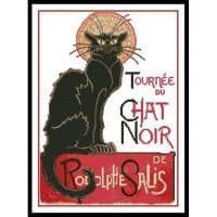Artecy Cross Stitch Chat Noir 10092 Cross Stitch Chart Hard Copy