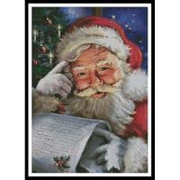 Artecy Cross Stitch Checking it Twice 11154 INT Cross Stitch Chart Hard Copy