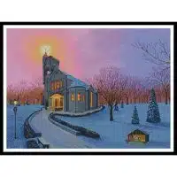 Artecy Cross Stitch Christmas at St Gabriels 11421 MB Cross Stitch Chart Hard Copy