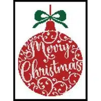 Artecy Cross Stitch Christmas Bauble 2 13298 JP Cross Stitch Chart Hard Copy