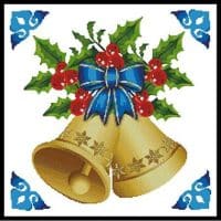 Artecy Cross Stitch Christmas Bells 10308 Cross Stitch Chart Hard Copy