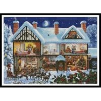 Artecy Cross Stitch Christmas House 3 Large 14143 MGL Cross Stitch Chart Hard Copy