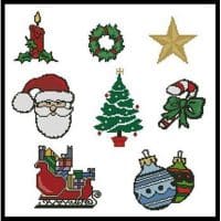 Artecy Cross Stitch Christmas Motifs 3 10828 Cross Stitch Chart Hard Copy