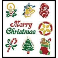 Artecy Cross Stitch Christmas Motifs 4 10829 Cross Stitch Chart Hard Copy