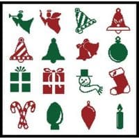 Artecy Cross Stitch Christmas Motifs 6 10831 Cross Stitch Chart Hard Copy