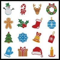 Artecy Cross Stitch Christmas Motifs 8 10832 Cross Stitch Chart Hard Copy