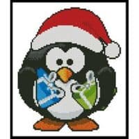 Artecy Cross Stitch Christmas Penguin Mini 12352 Cross Stitch Chart Hard Copy