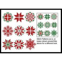 Artecy Cross Stitch Christmas Snowflake Set 1 12403 Cross Stitch Chart Hard Copy