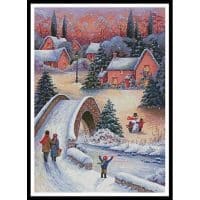 Artecy Cross Stitch Christmas Town 2 11457 Cross Stitch Chart Hard Copy