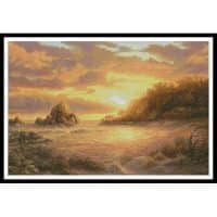 Artecy Cross Stitch Coastal Sunset 12854 CP Cross Stitch Chart Hard Copy