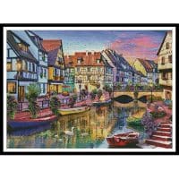 Artecy Cross Stitch Colmar Canal 14130 MGL Cross Stitch Chart Hard Copy