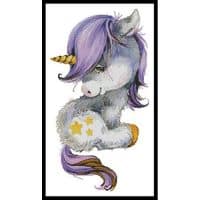 Artecy Cross Stitch Cute Purple Unicorn 13673 LF Cross Stitch Chart Hard Copy