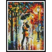 Artecy Cross Stitch Dance Under the Rain 13388 LA Cross Stitch Chart Hard Copy