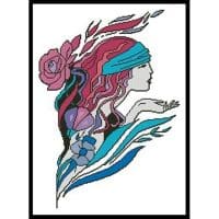 Artecy Cross Stitch Deco Lady 12043 Cross Stitch Chart Hard Copy