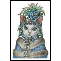 Artecy Cross Stitch Devon Rex Mademoiselle 13817 AC Cross Stitch Chart Hard Copy