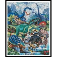 Artecy Cross Stitch Dino Mini 14089 ARTL Cross Stitch Chart Hard Copy