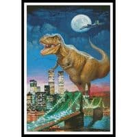 Artecy Cross Stitch Dinosaur in New York 10799 MGL Cross Stitch Chart Hard Copy