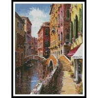 Artecy Cross Stitch Double Bridge Venice 12941ARTL Cross Stitch Chart Hard Copy