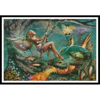 Artecy Cross Stitch Dragon and Fairy Swing 12856 MGL Cross Stitch Chart Hard Copy
