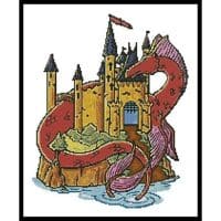Artecy Cross Stitch Dragon Castle 11073 Cross Stitch Chart Hard Copy