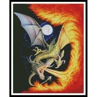 Artecy Cross Stitch Dragon Fire 10205 MGL Cross Stitch Chart Hard Copy