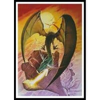 Artecy Cross Stitch Dragon Swoop 10213 MGL Cross Stitch Chart Hard Copy