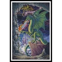 Artecy Cross Stitch Dragons Lair 10066 GG Cross Stitch Chart Hard Copy
