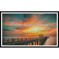 Artecy Cross Stitch Dream Believe Achieve 11772 Cross Stitch Chart Hard Copy