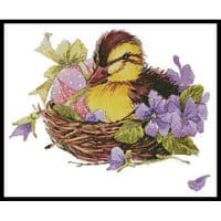 Artecy Cross Stitch Easter Duck 12027 LF Cross Stitch Chart Hard Copy