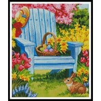 Artecy Cross Stitch Easter Morning Crop 13850 BW Cross Stitch Chart Hard Copy