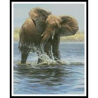 Artecy Cross Stitch Elephant Painting 13986 CYP Cross Stitch Chart Hard Copy