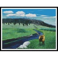 Artecy Cross Stitch Elks Domain 11183 MB Cross Stitch Chart Hard Copy