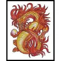 Artecy Cross Stitch Eternity Dragon 10637-MVB Cross Stitch Chart Hard Copy