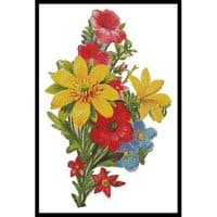 Artecy Cross Stitch Floral Bouquet 5 11781 Cross Stitch Chart Hard Copy