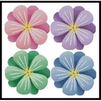 Artecy Cross Stitch Floral Motifs 10746 Cross Stitch Chart Hard Copy