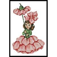 Artecy Cross Stitch Flower Girl 4 10955 Cross Stitch Chart Hard Copy